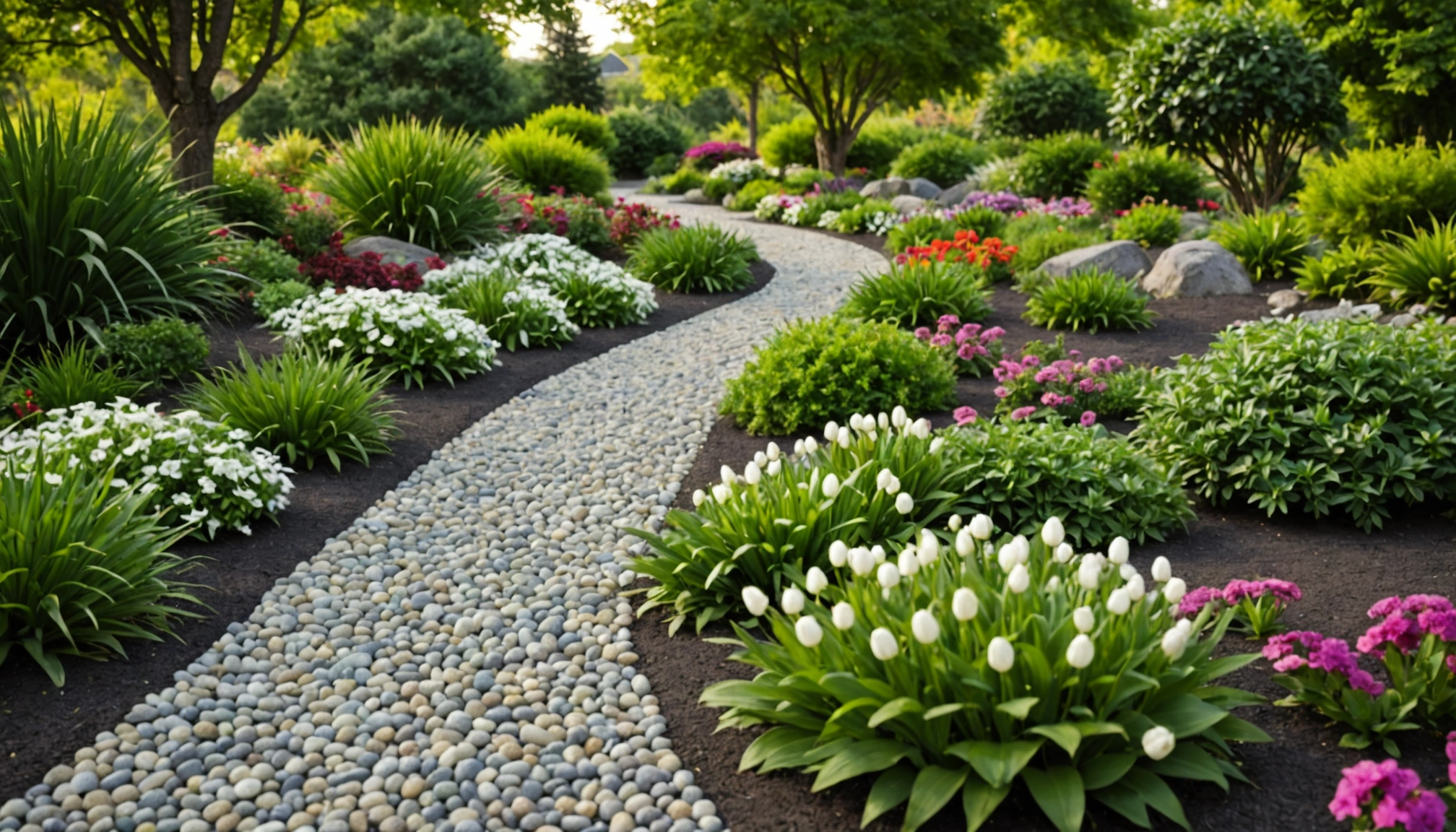 galets pour le jardin
