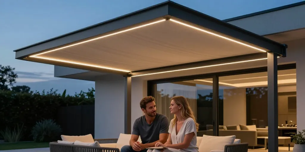led store banne