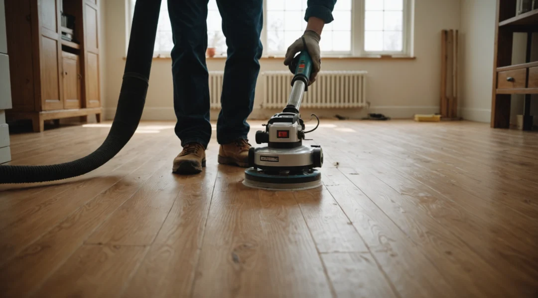 poncer un parquet vitrifié
